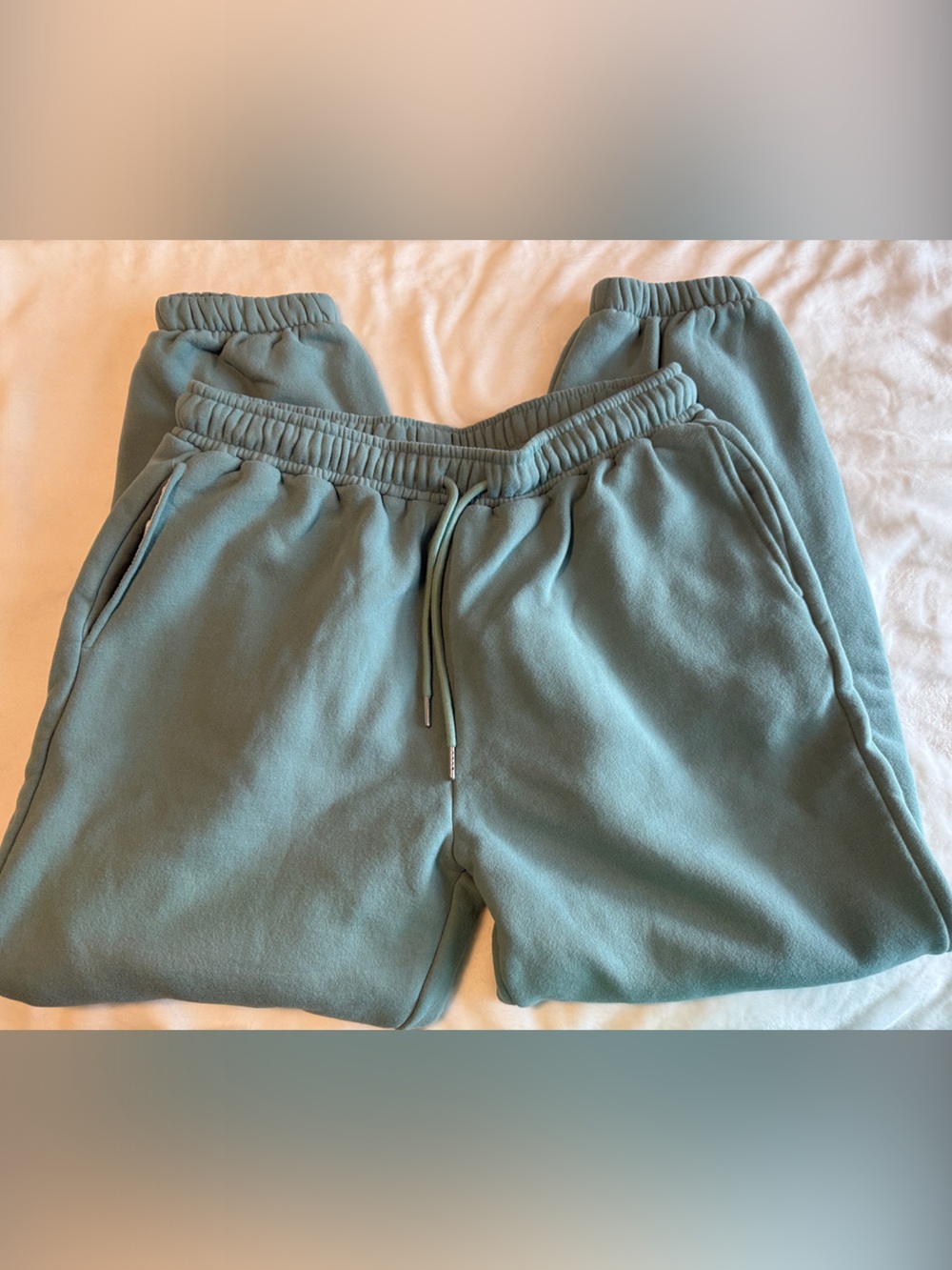 Women’s Fleece Jogger Set in Sage Green - Picture 3 of 14